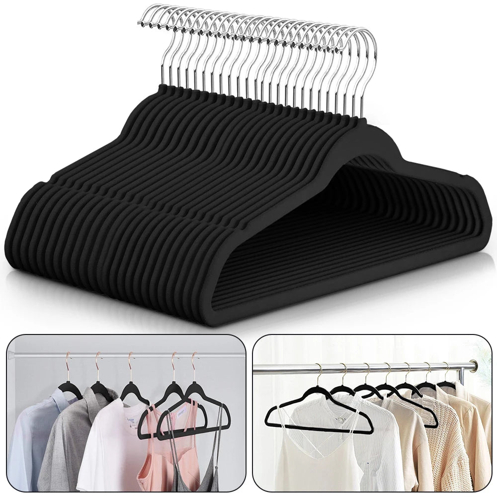 Lux Decor Premium Velvet Hangers 30 or 50 Pack