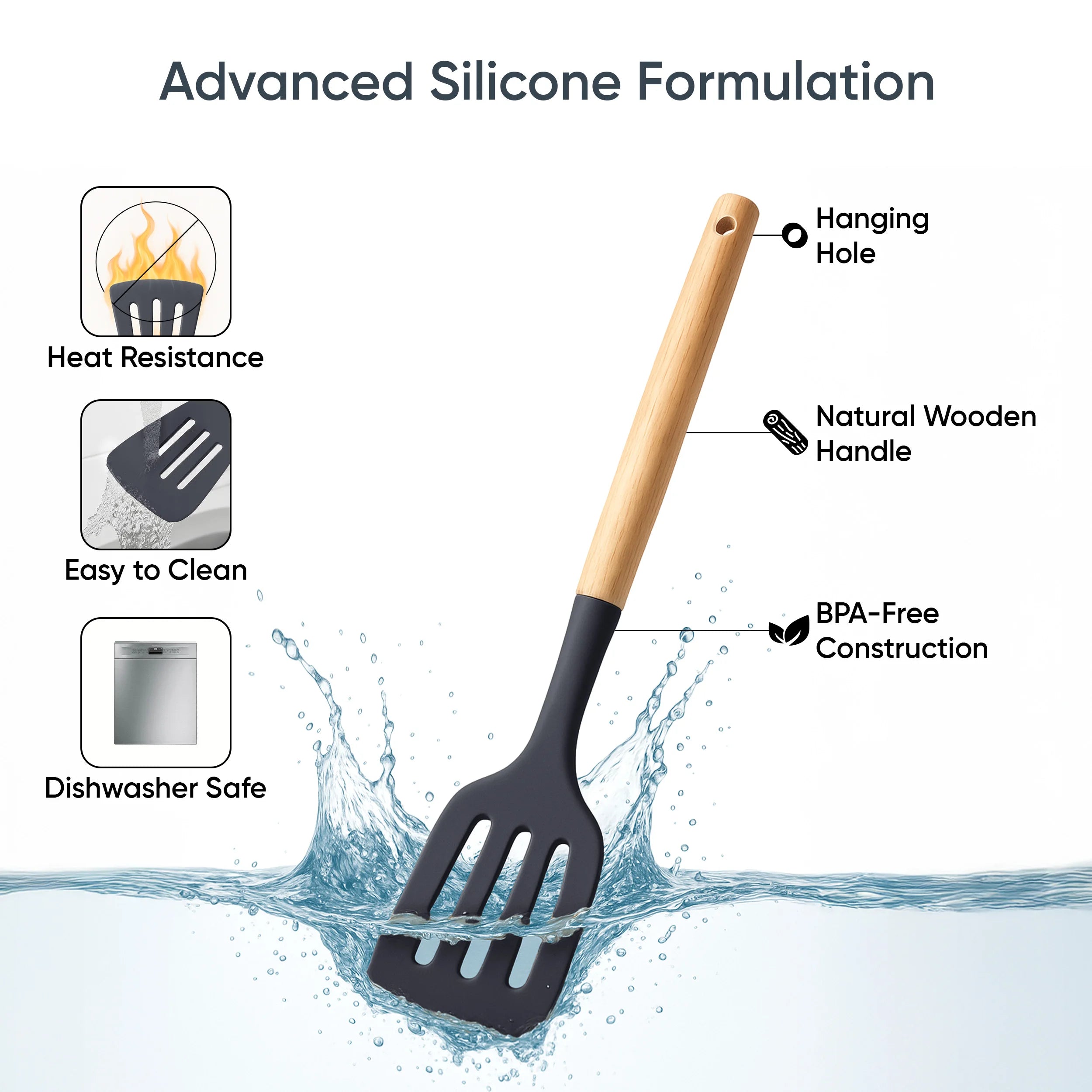 Lux Decor 35-Piece Silicone Cooking Utensils