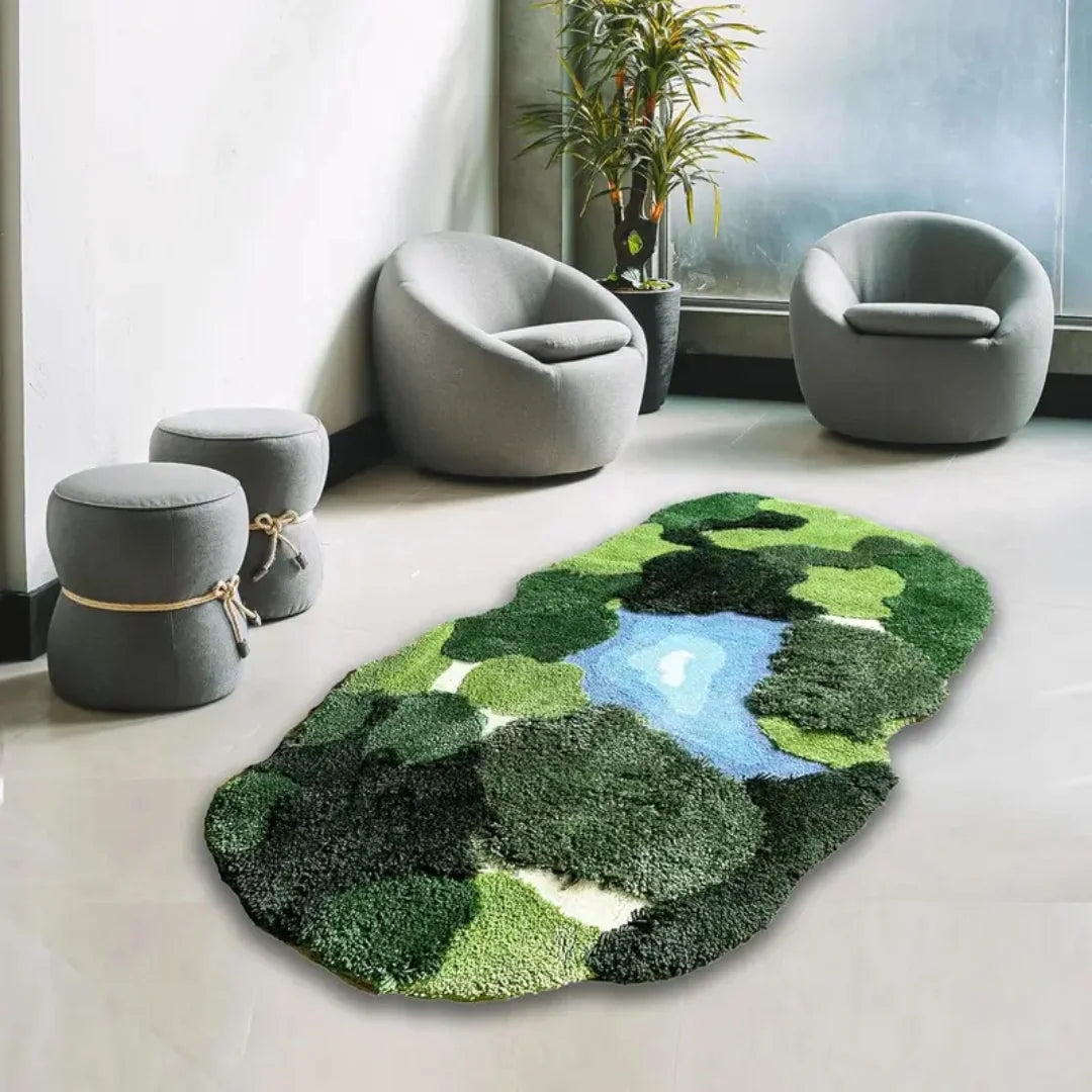 3D Leaf Shaped Non-Slip Bathroom Rug
