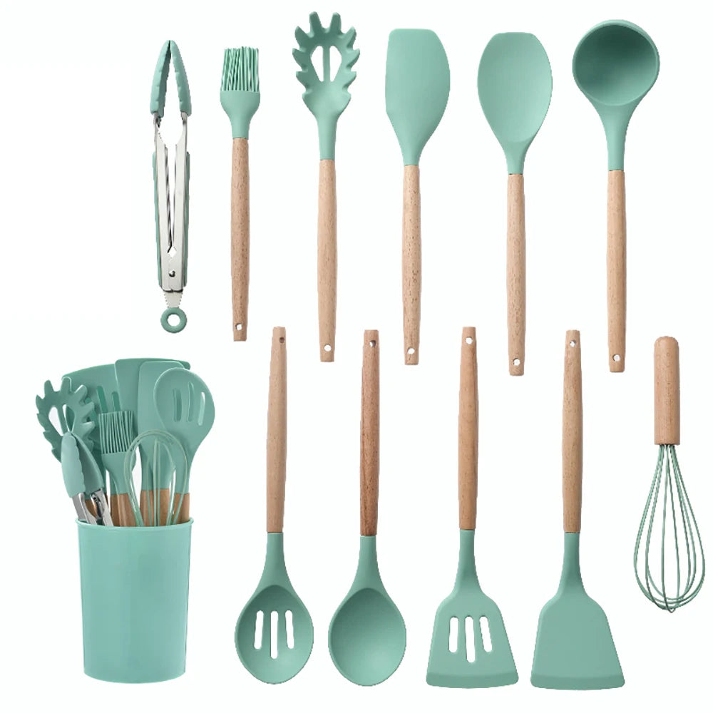 Silicone Non-Stick Kitchenware Cooking Utensil Set