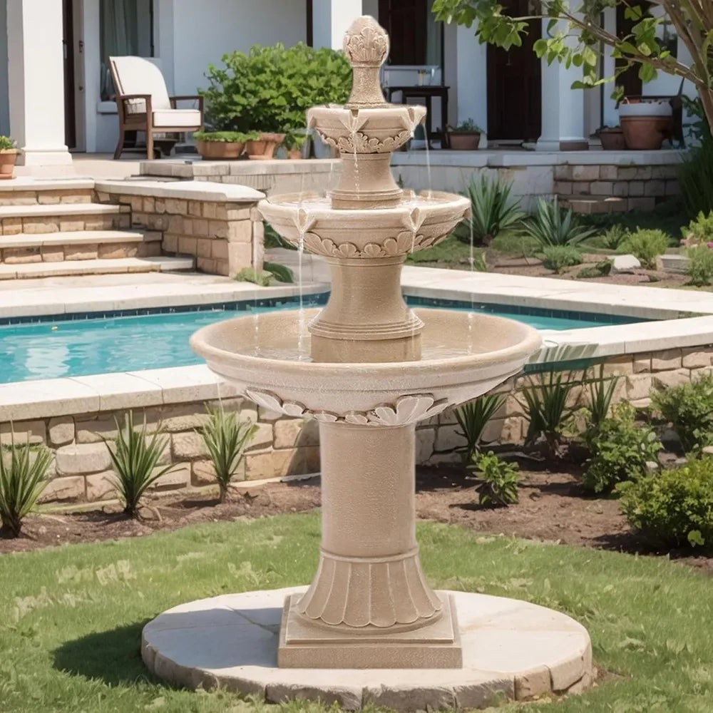 48.4 Inch Italian Inspired Outdoor Garden Waterfall