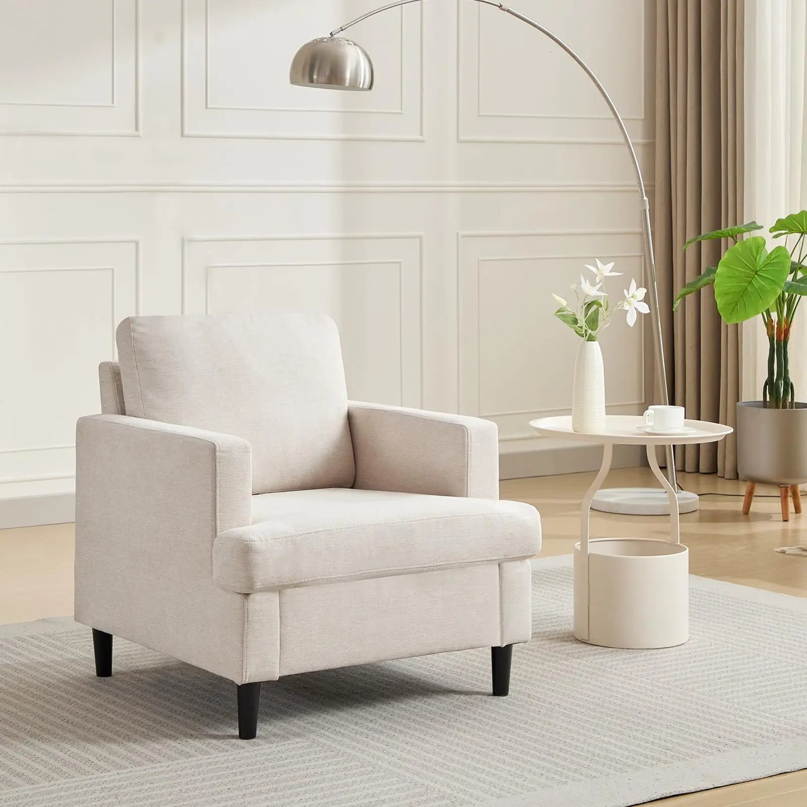 Modern Deep Seat Accent Chair