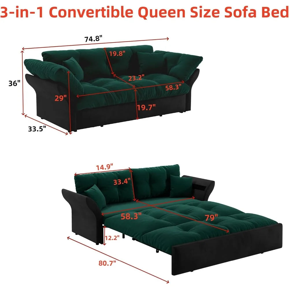 Queen Pull Out Sofa Bed