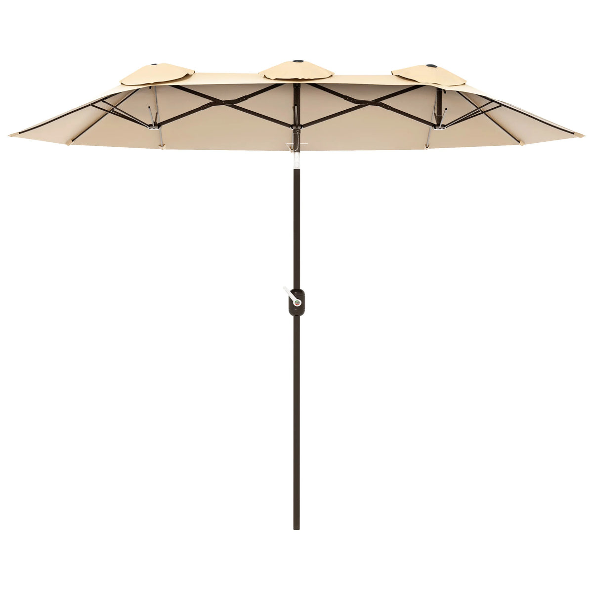 9.7 Foot Double-Sided Patio Umbrella with 3 Air Vents