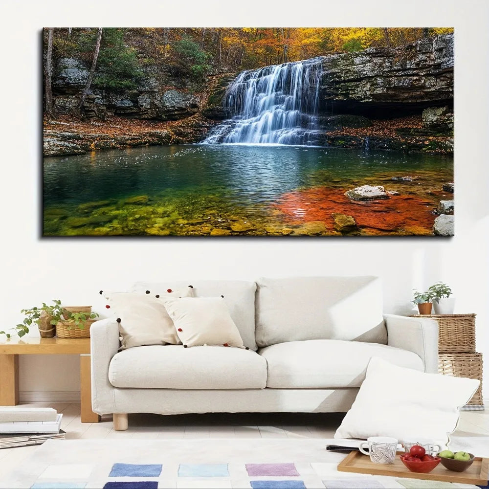 Beautiful Natural Waterfall Landscape Wall Art
