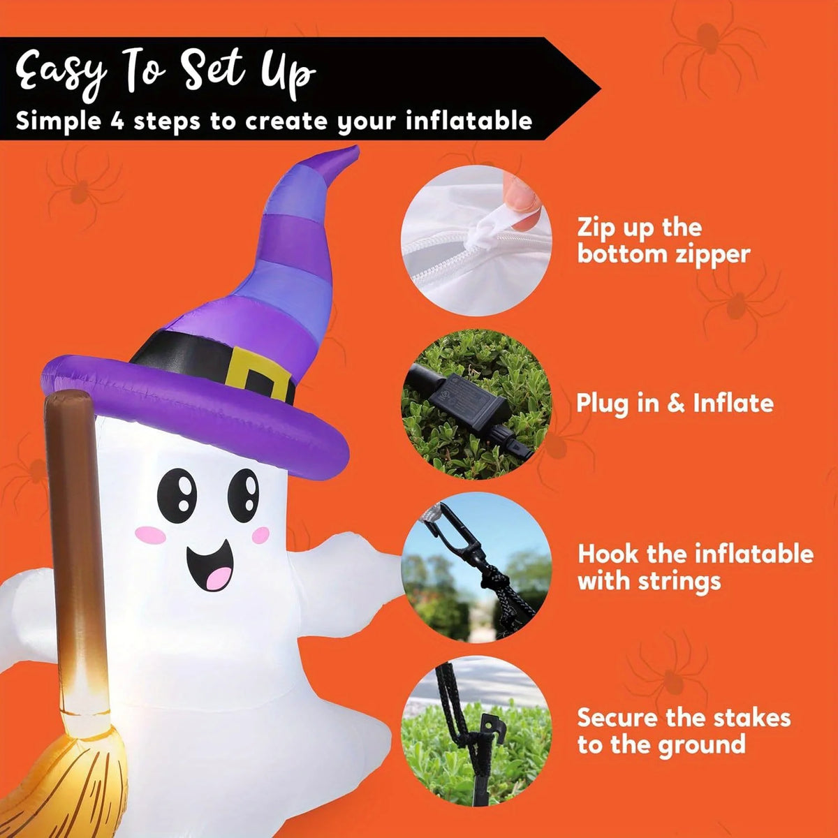 6 Foot Halloween Ghost Inflatable