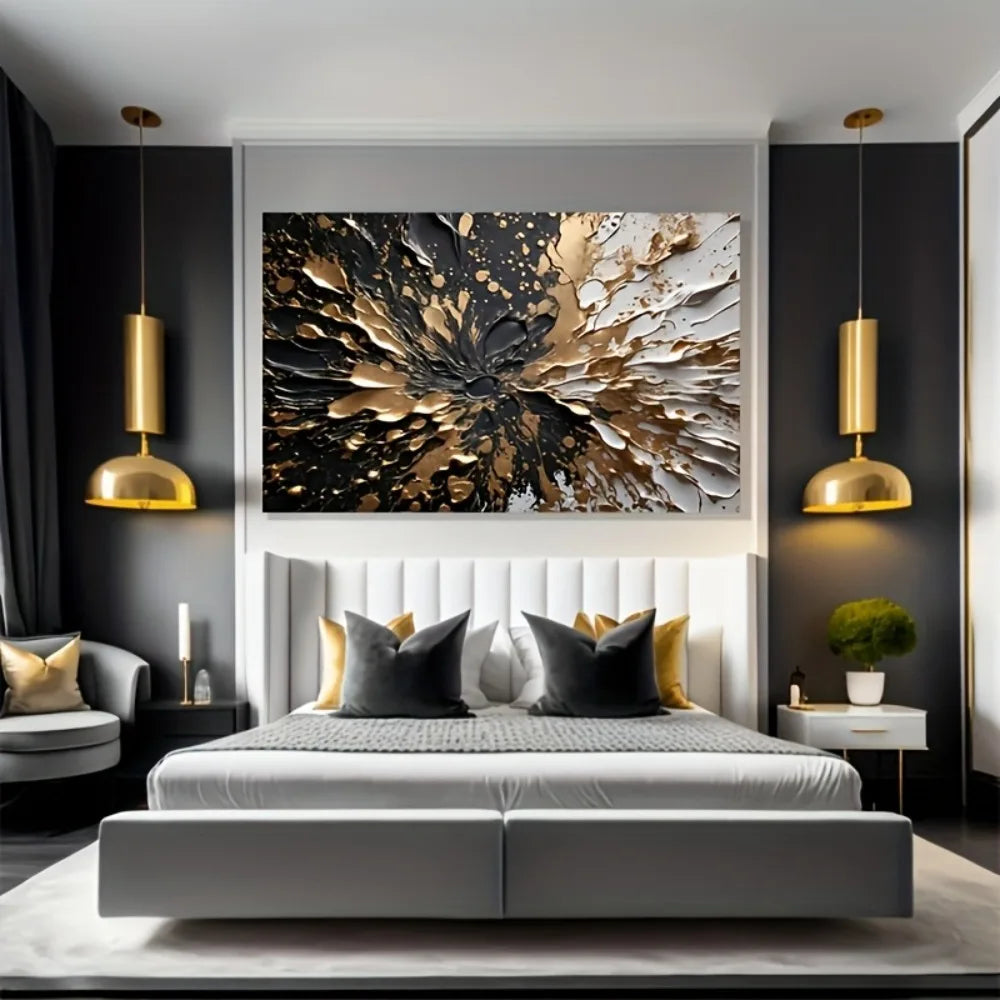 Modern Abstract Ink Splash Decorative Wall Art