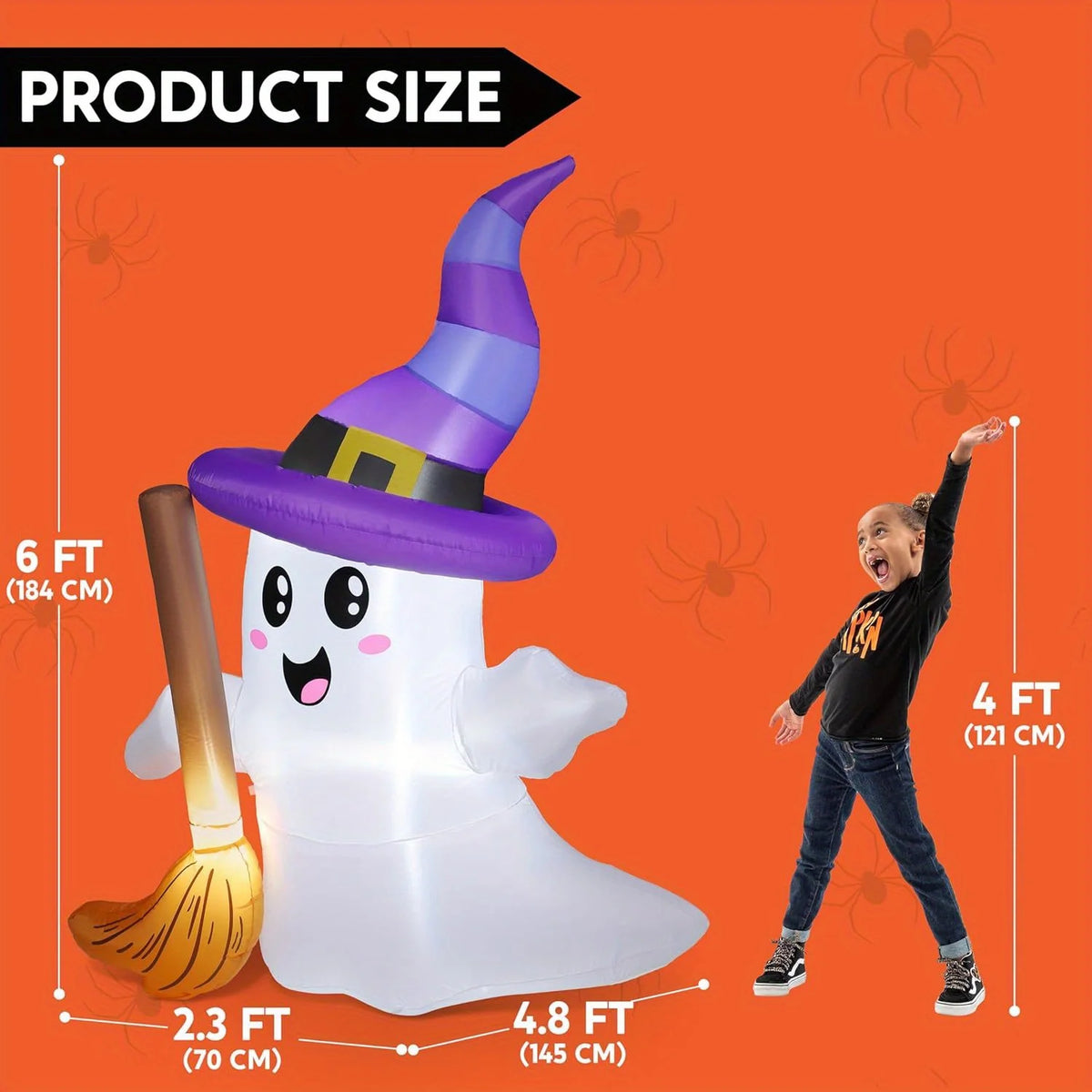 6 Foot Halloween Ghost Inflatable