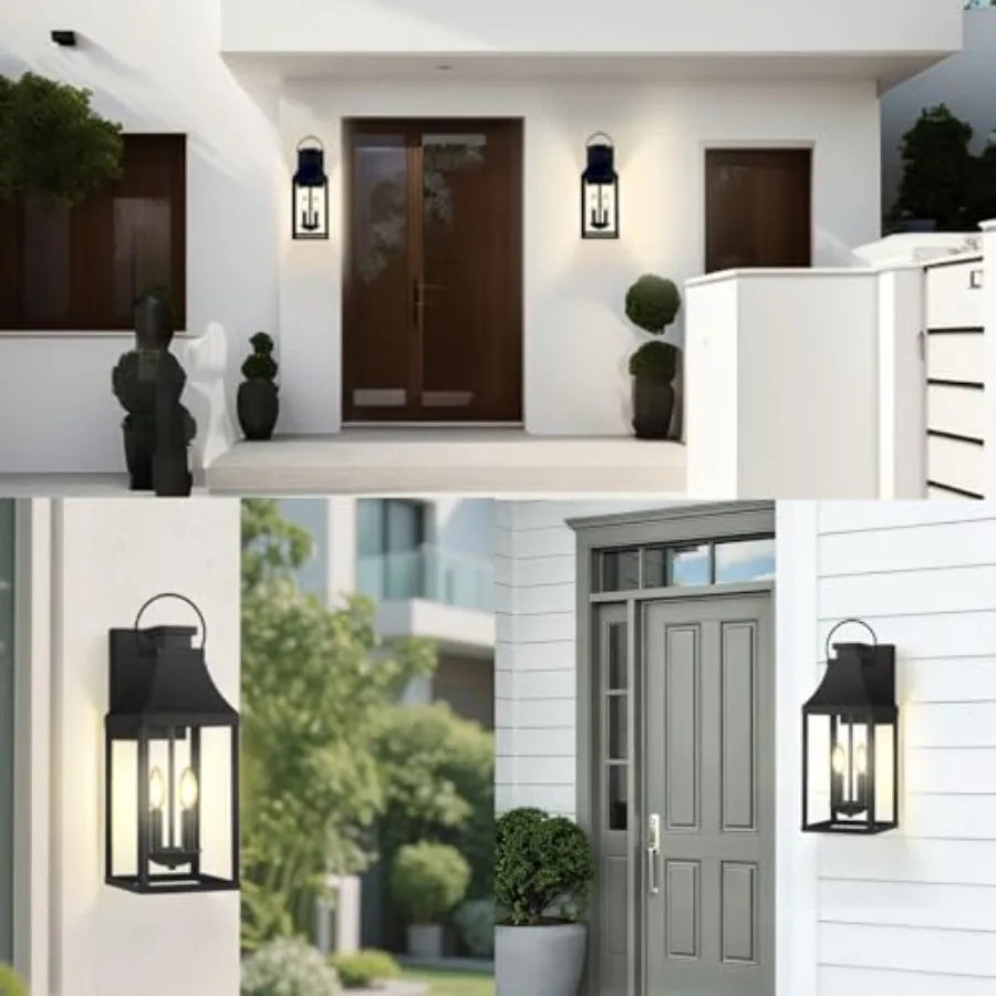 2-Pack of Indoor/Outdoor Wall Lanterns