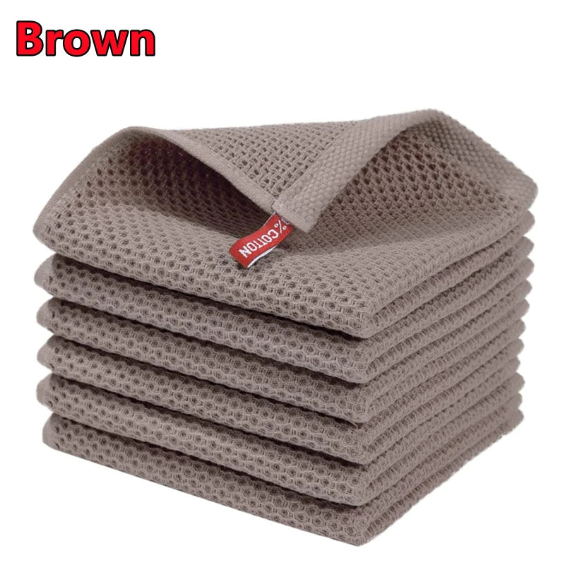 100% Ultra Soft Waffle Weave Cotton Kitchen Towels