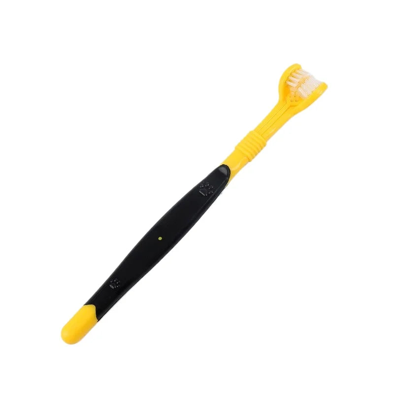 3-Sided Plastic Pet Toothbrush