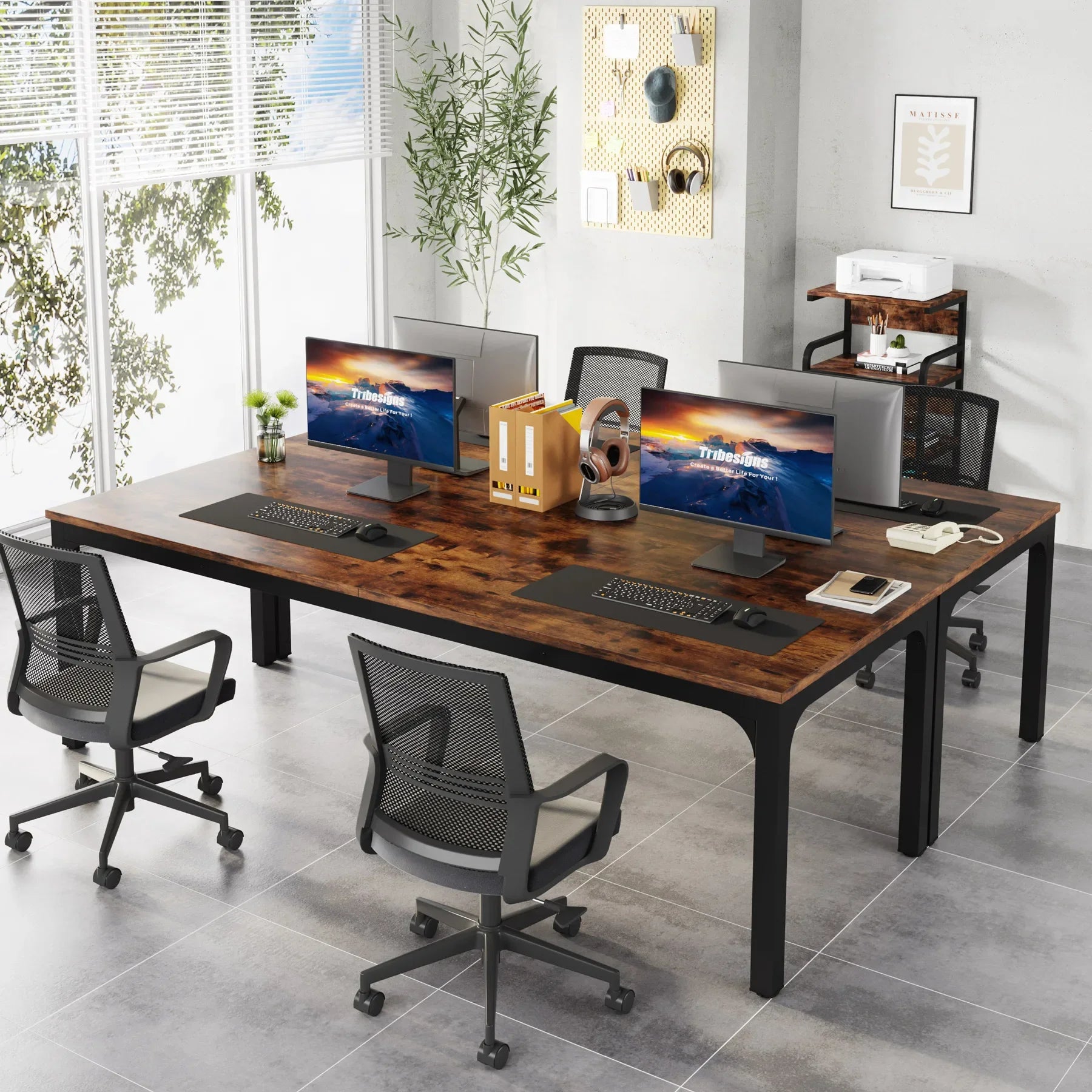 Tribesigns 78.7 Inches Extra Long Computer Workstation