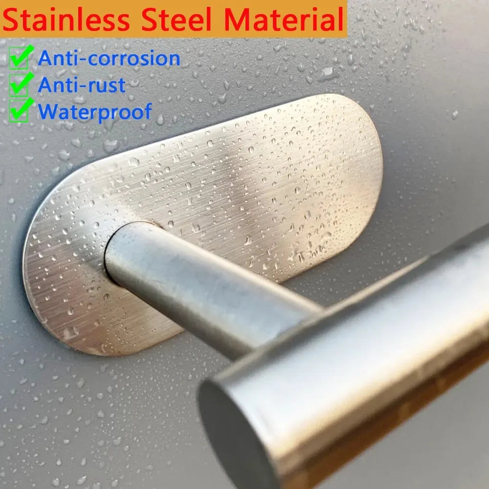 Adhesive Stainless Steel Paper Towel Holder