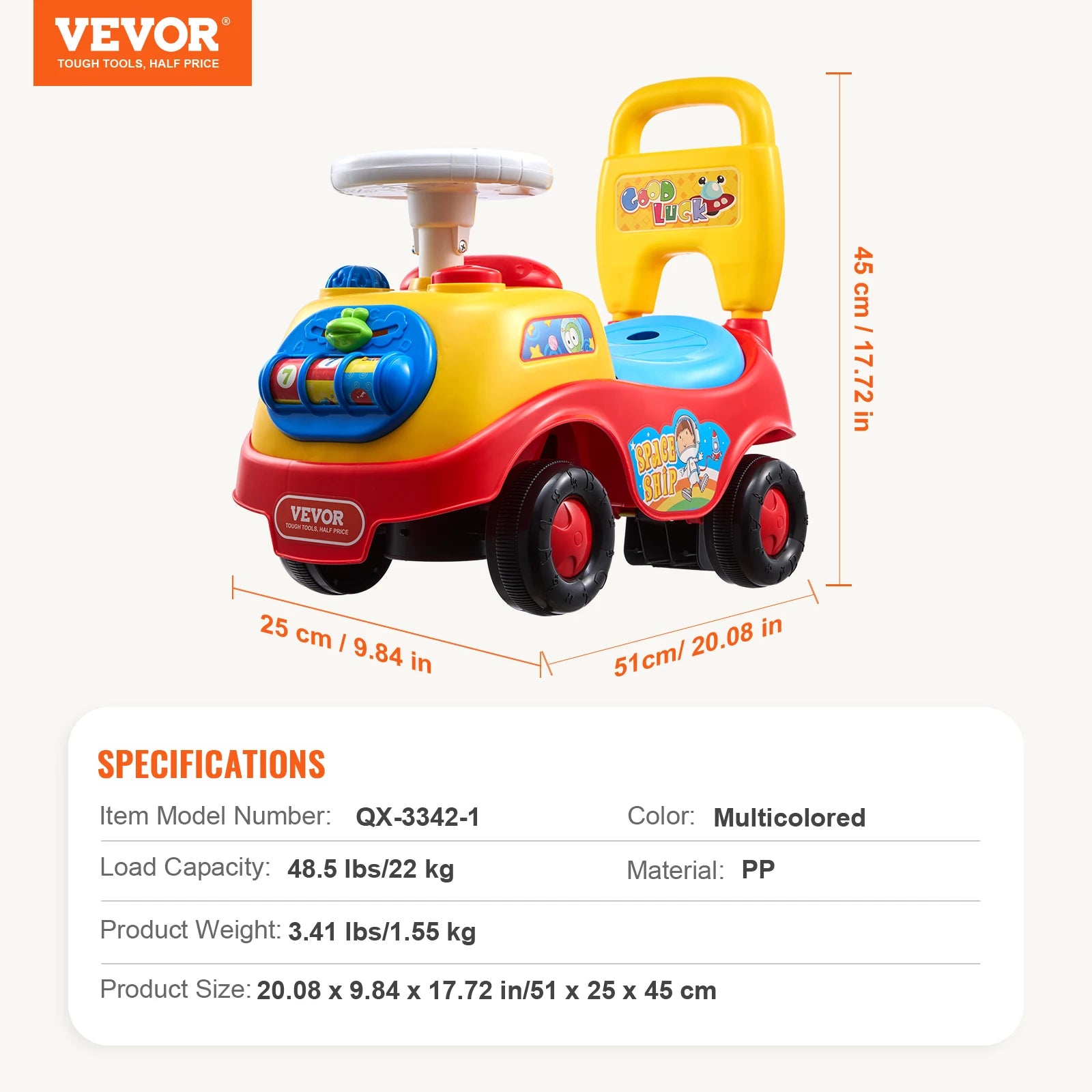 SucceBuy Toddler Ride On Push Car