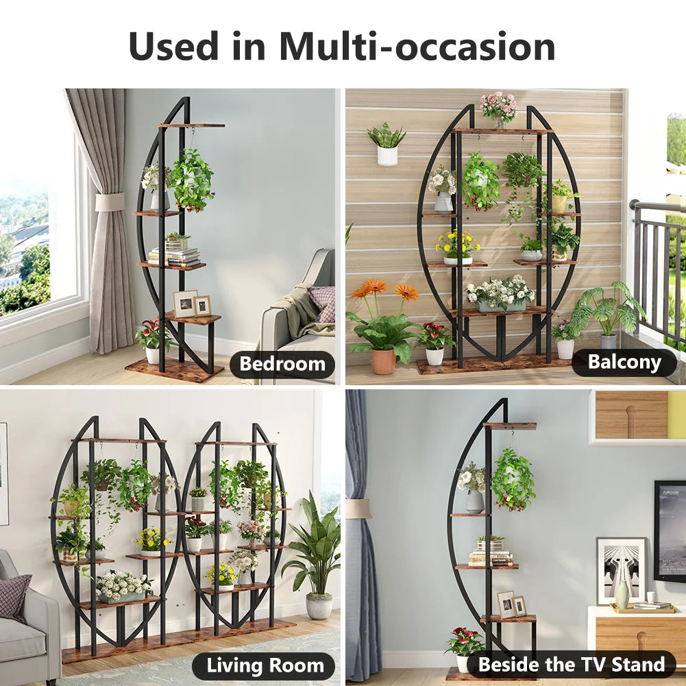 LITTLE TREE 5-Tier Curved Plant Stand Pack of 2