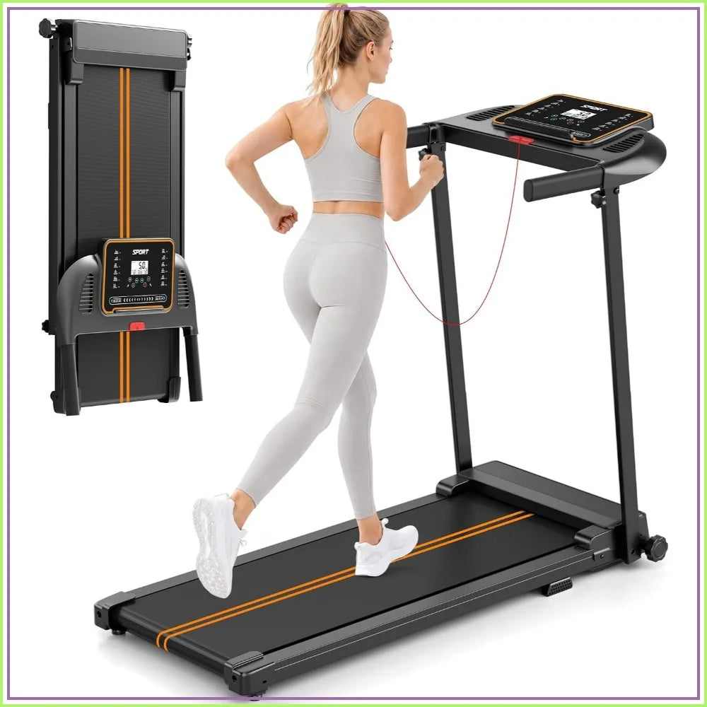 Compact, Foldable Treadmill That Fits Under Standing Desks
