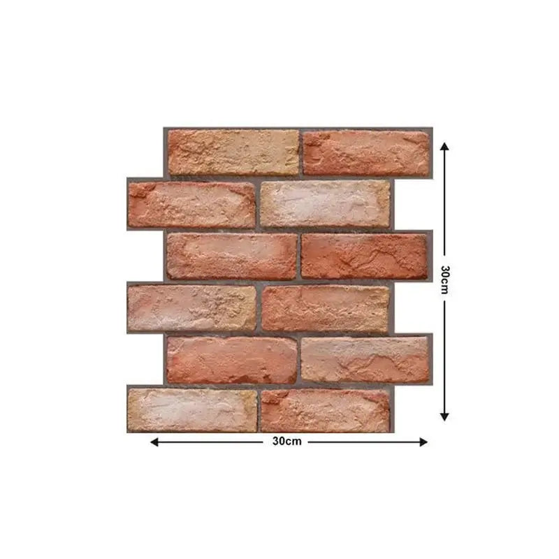 3D Imitation Self-Adhesive Brick Wall Stickers