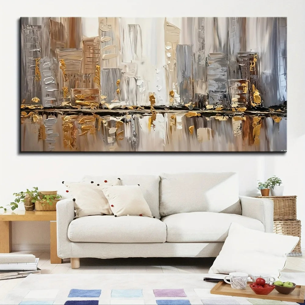 Modern Abstract Oil Painting Art Deco Style