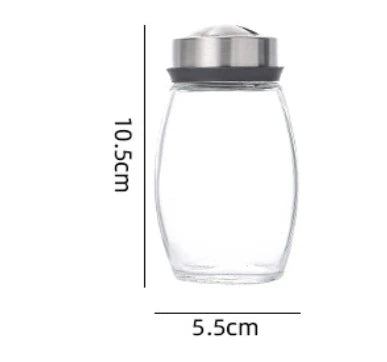Glass Spice Jars on Rotating Rack