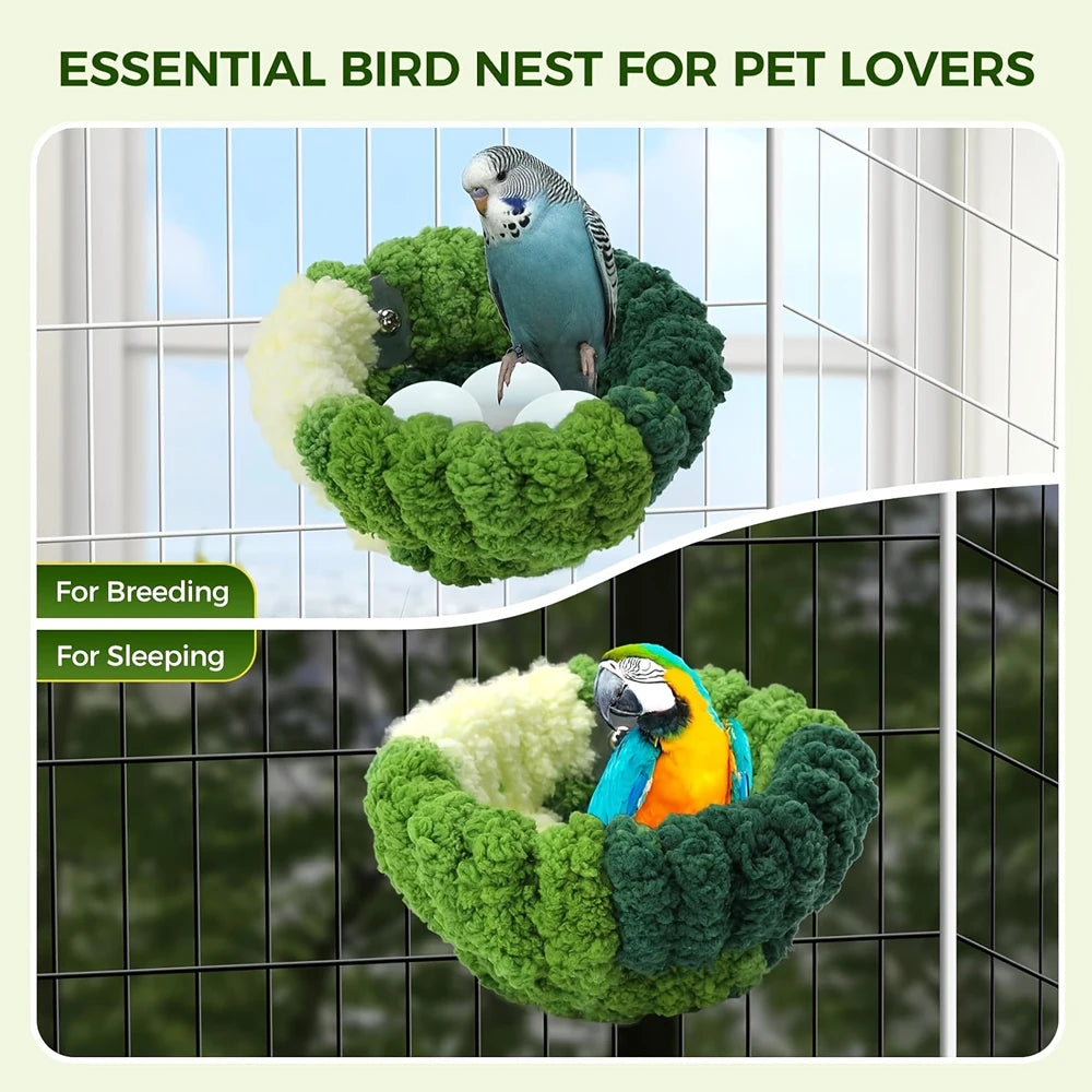 Warm Cozy Round Bird Bed