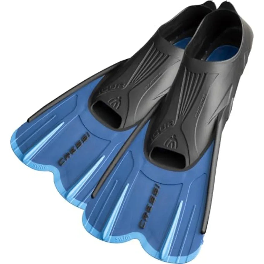 Adult Swim Fins with Self-Adjustable Comfortable Full Feet Pocket