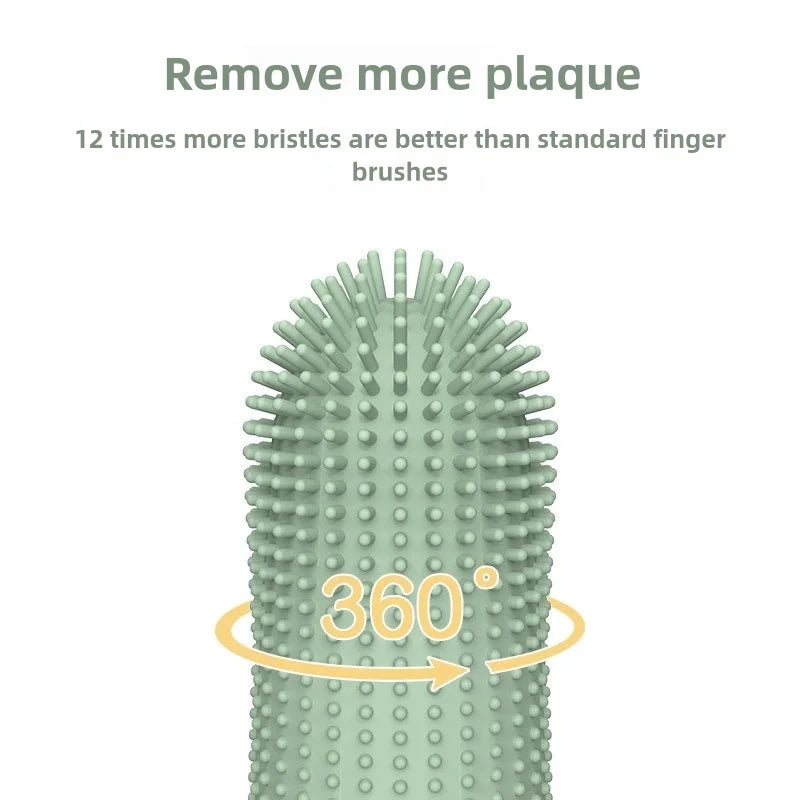 360° Cleaning Finger Toothbrush for Dogs & Cats