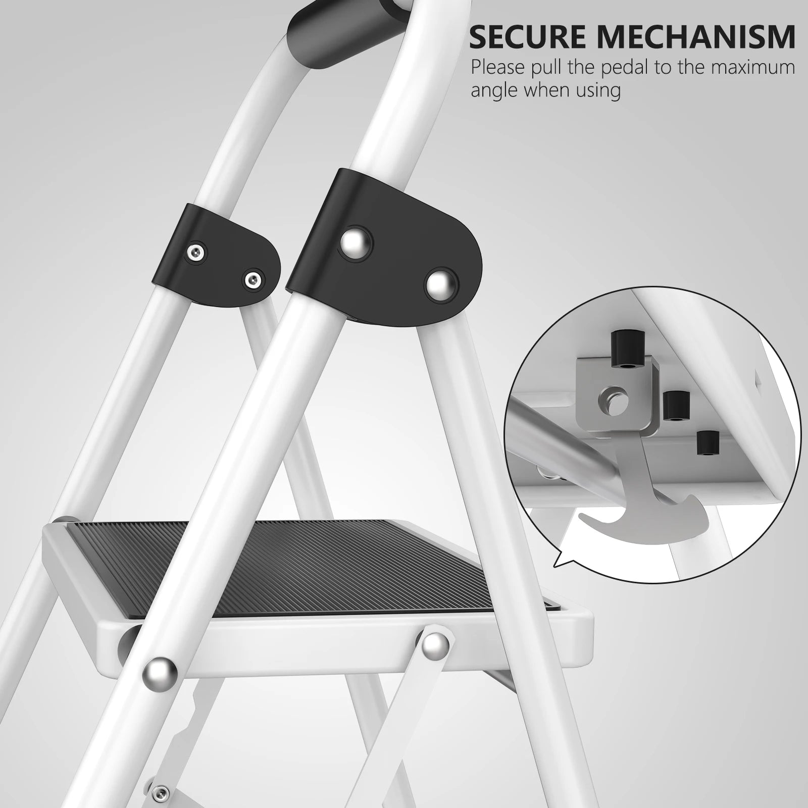 JHK Folding 3-Step Step Stool