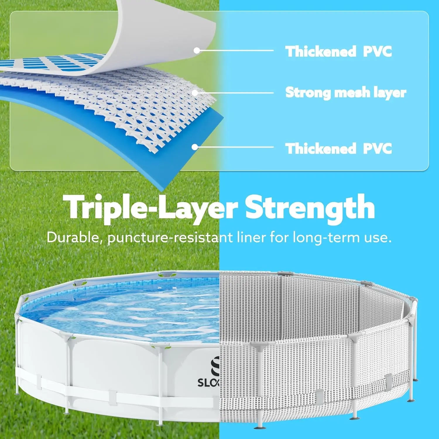 JOYFY Round Above Ground Pool