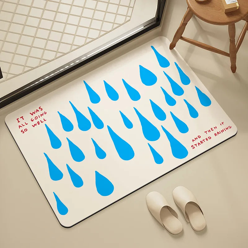Super Absorbant Diatomaceous Earth Bathroom Rug