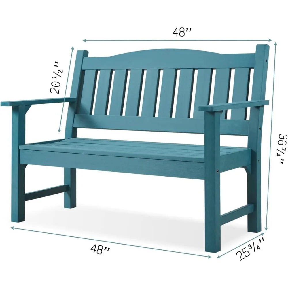 2-Person All Weather Outdoor Memorial Bench