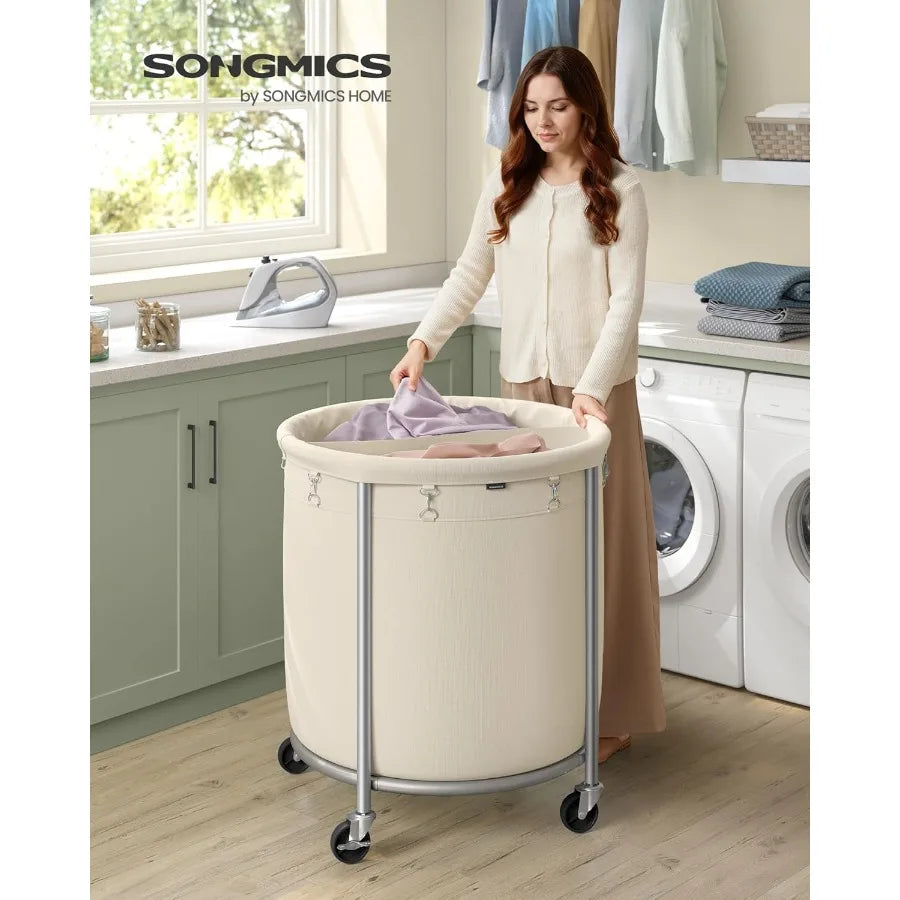 63.5 Gallon Heavy Duty Laundry Basket with Wheels
