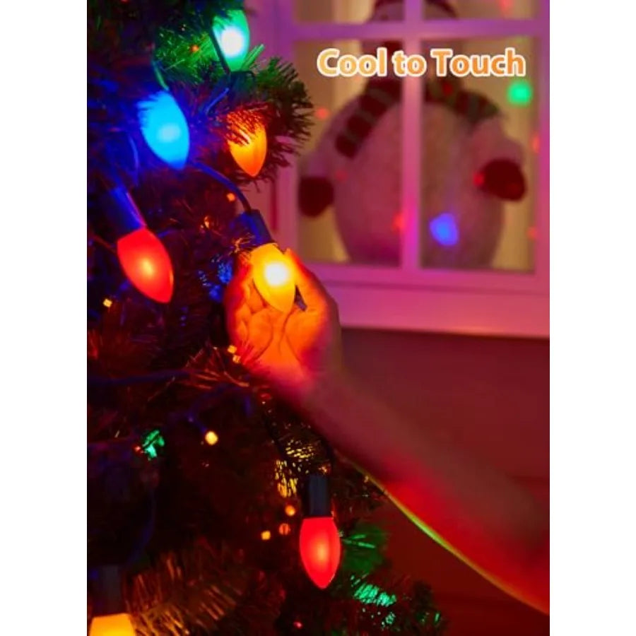 200 Foot Vintage String Lights for Holiday Decorations