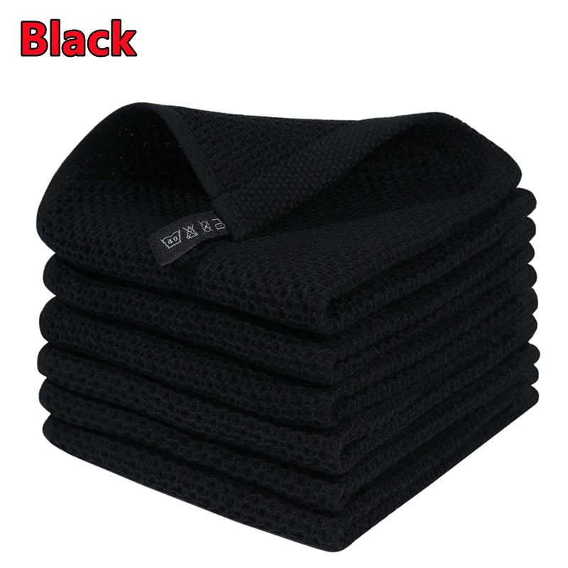 100% Ultra Soft Waffle Weave Cotton Kitchen Towels