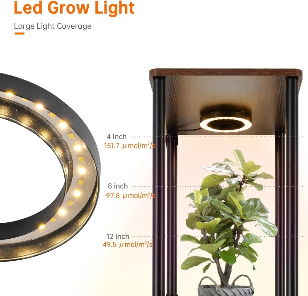 66 Inch 5-Tiered Plant Stand with Grow Lights