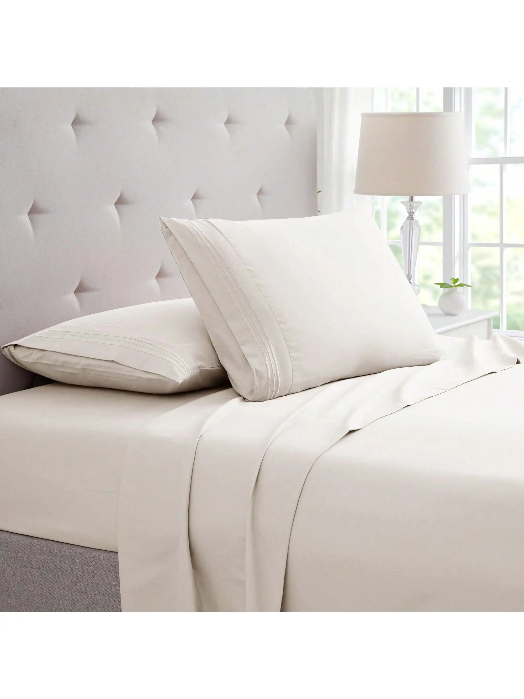 Bamboo 4 Piece Luxury 3 Embroidered Sheet Set