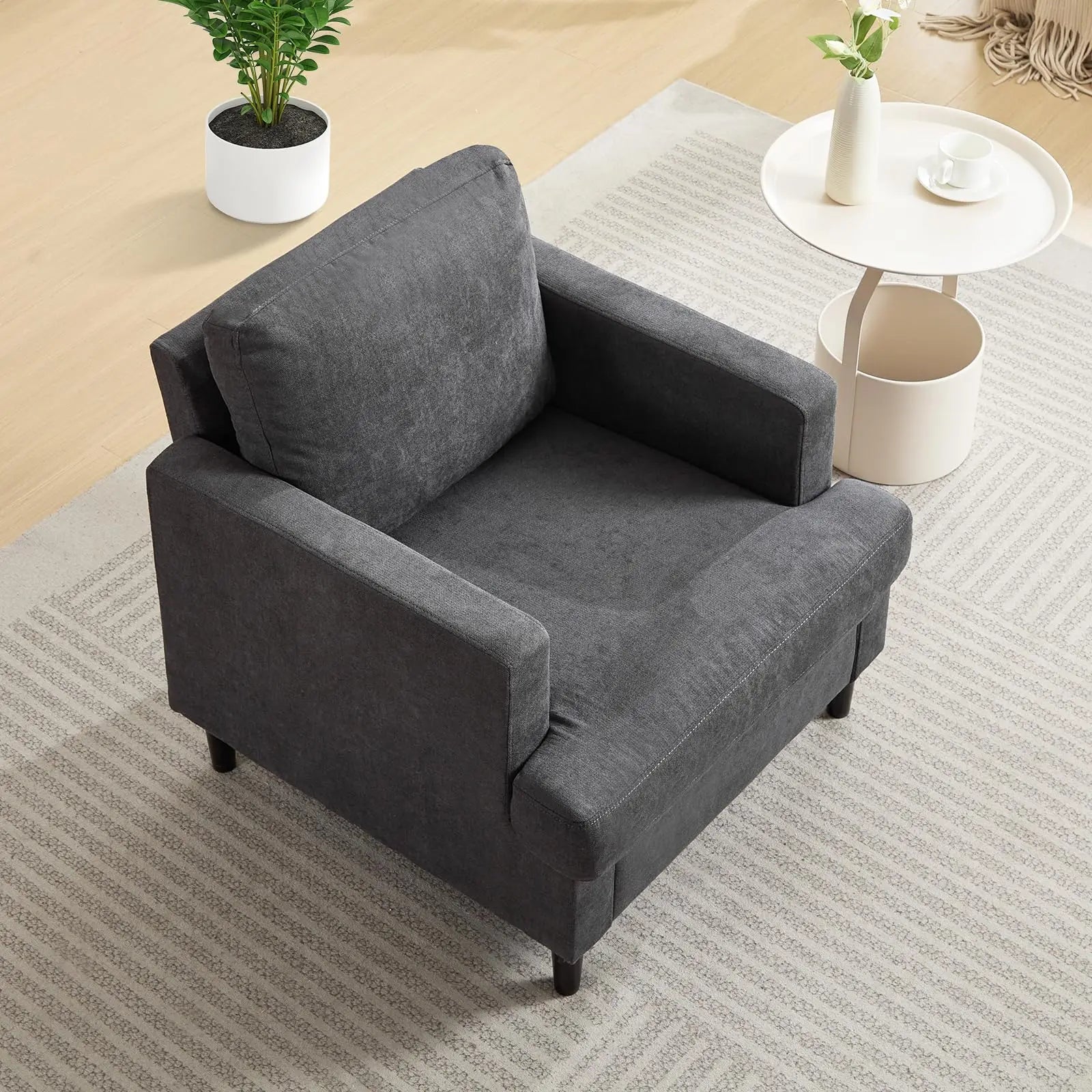 Modern Deep Seat Accent Chair