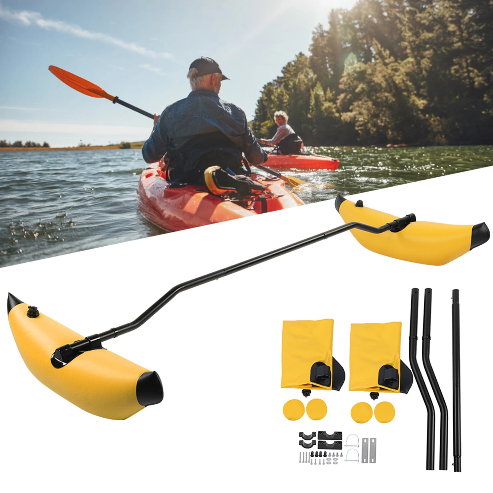 Inflatable Kayak Outrigger Stabilizer