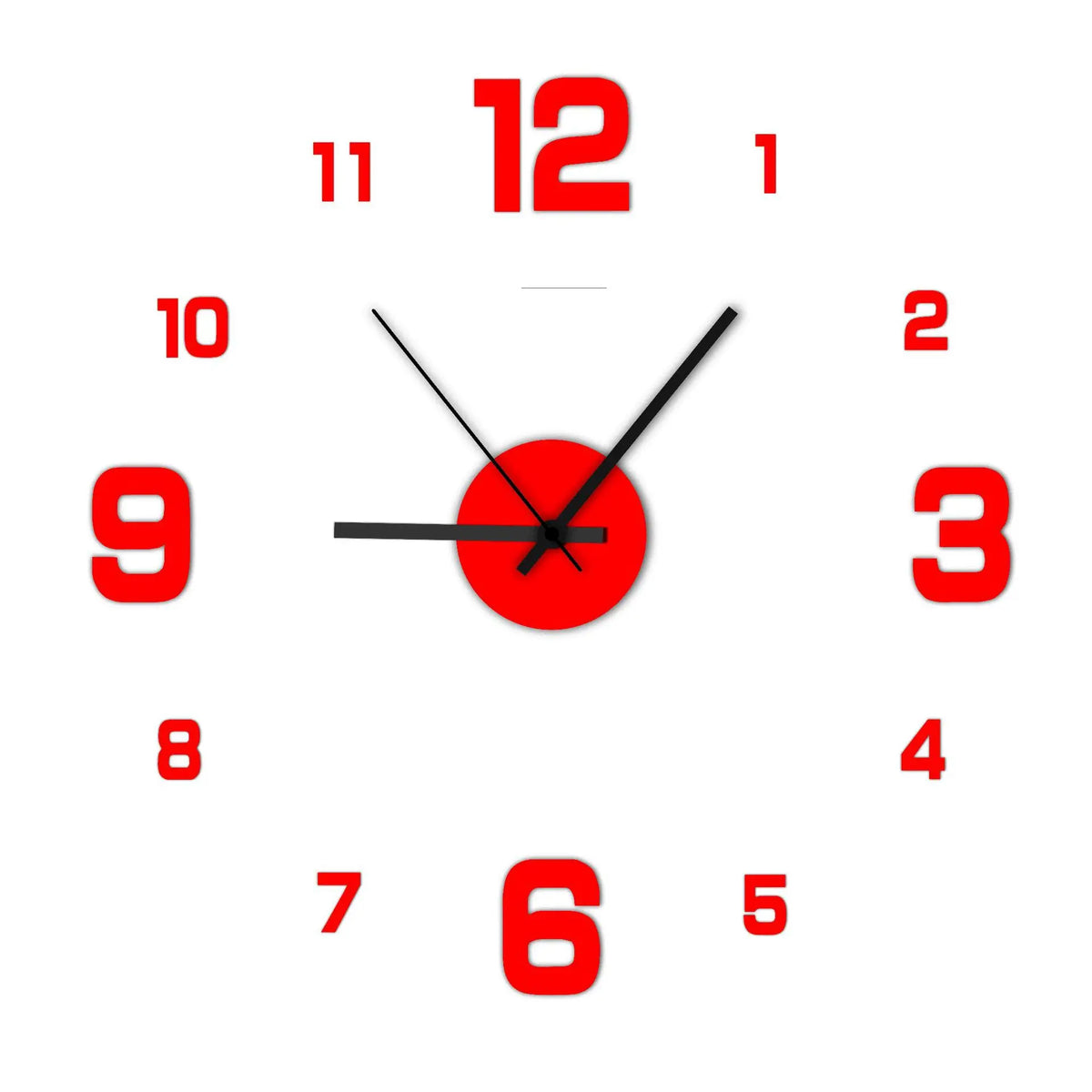 Creative Frameless DIY Silent Wall Clock
