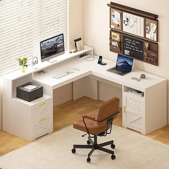 Farmhouse Corner Executive Desk