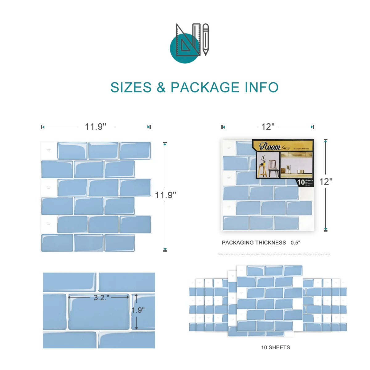 Peel and Stick Backsplash Tiles