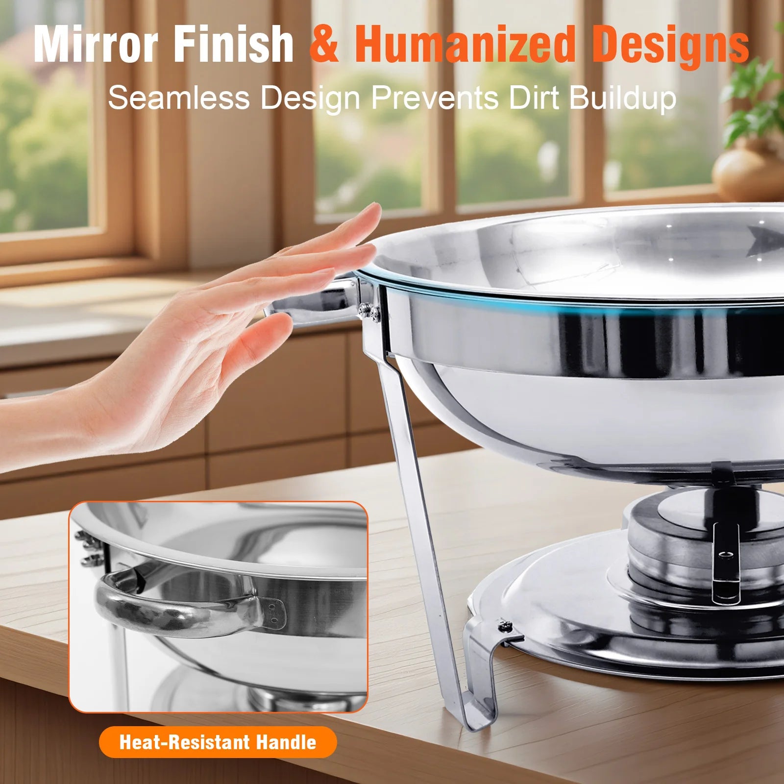 Stainless Steel Chafing Dish in a Set of 1 or 2