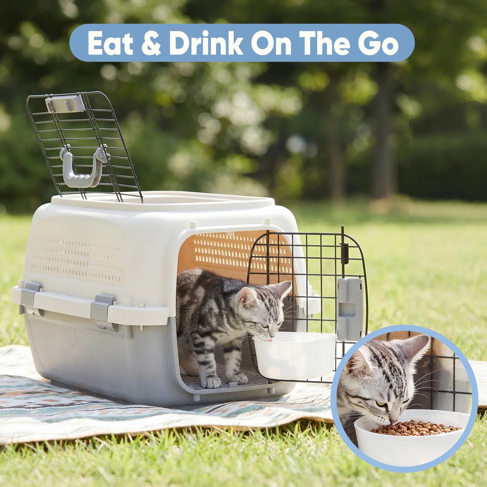 JHK 23 Inch Pet Carrier for Small Pets