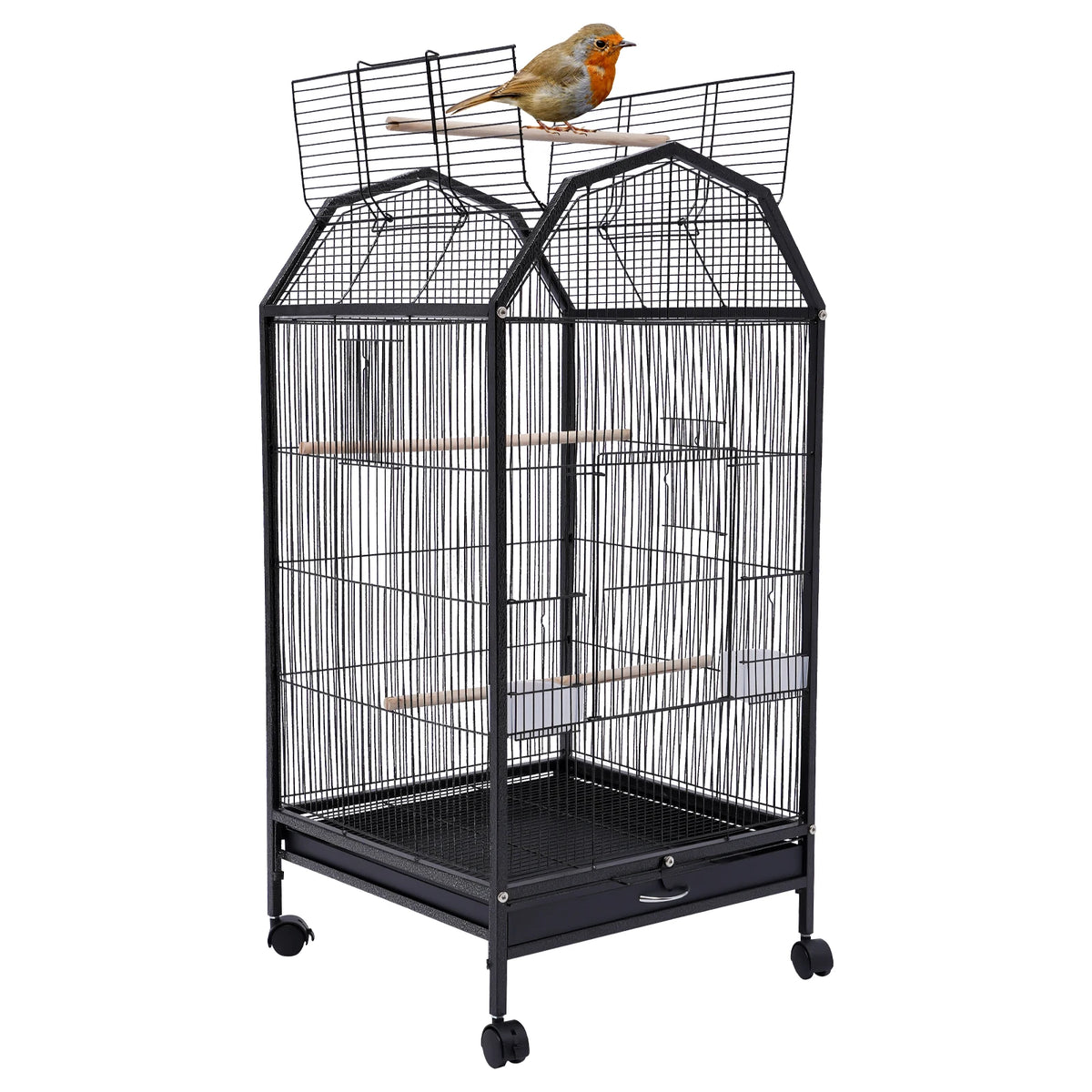 Large Bird Cage with 360 Degree View Skylight