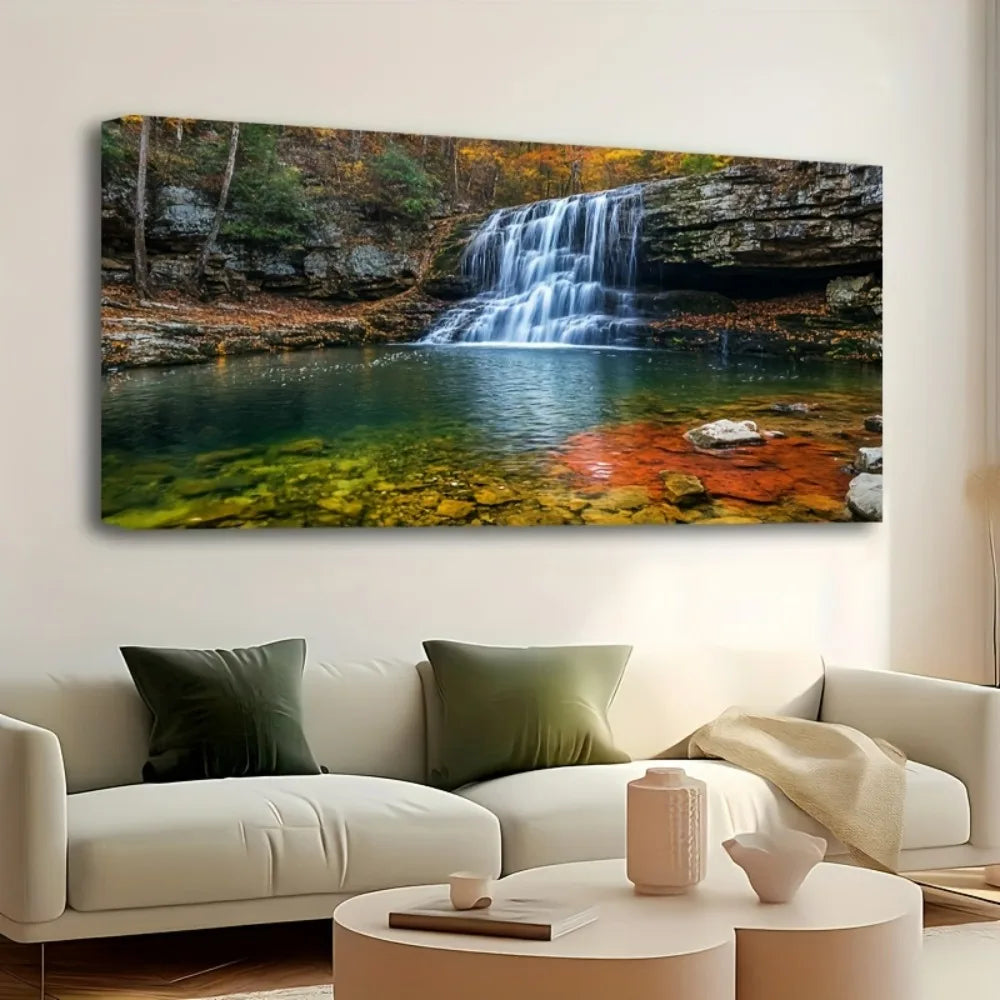 Beautiful Natural Waterfall Landscape Wall Art