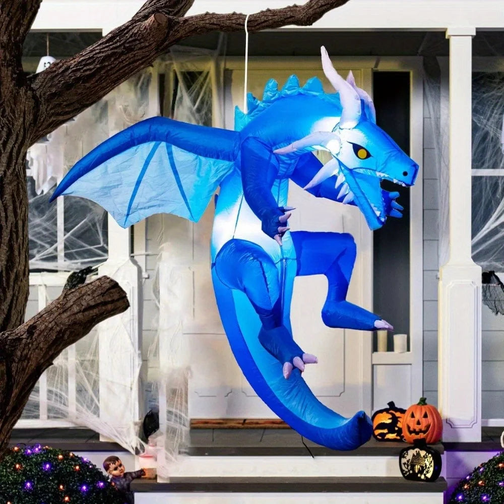 5 Foot Halloween Hanging Ice Dragon Inflatable