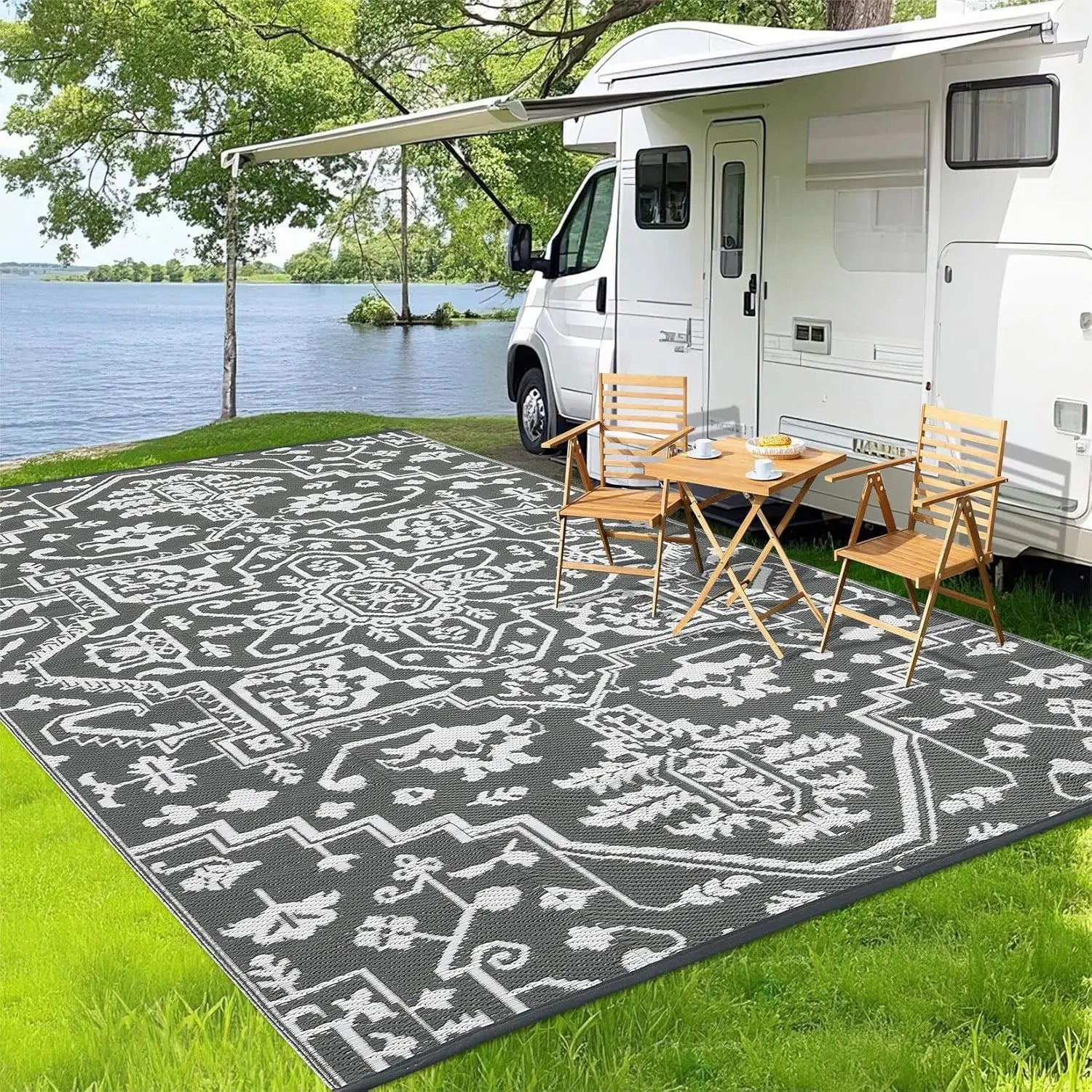Stain-Resistant Waterproof Outdoor Area Rug