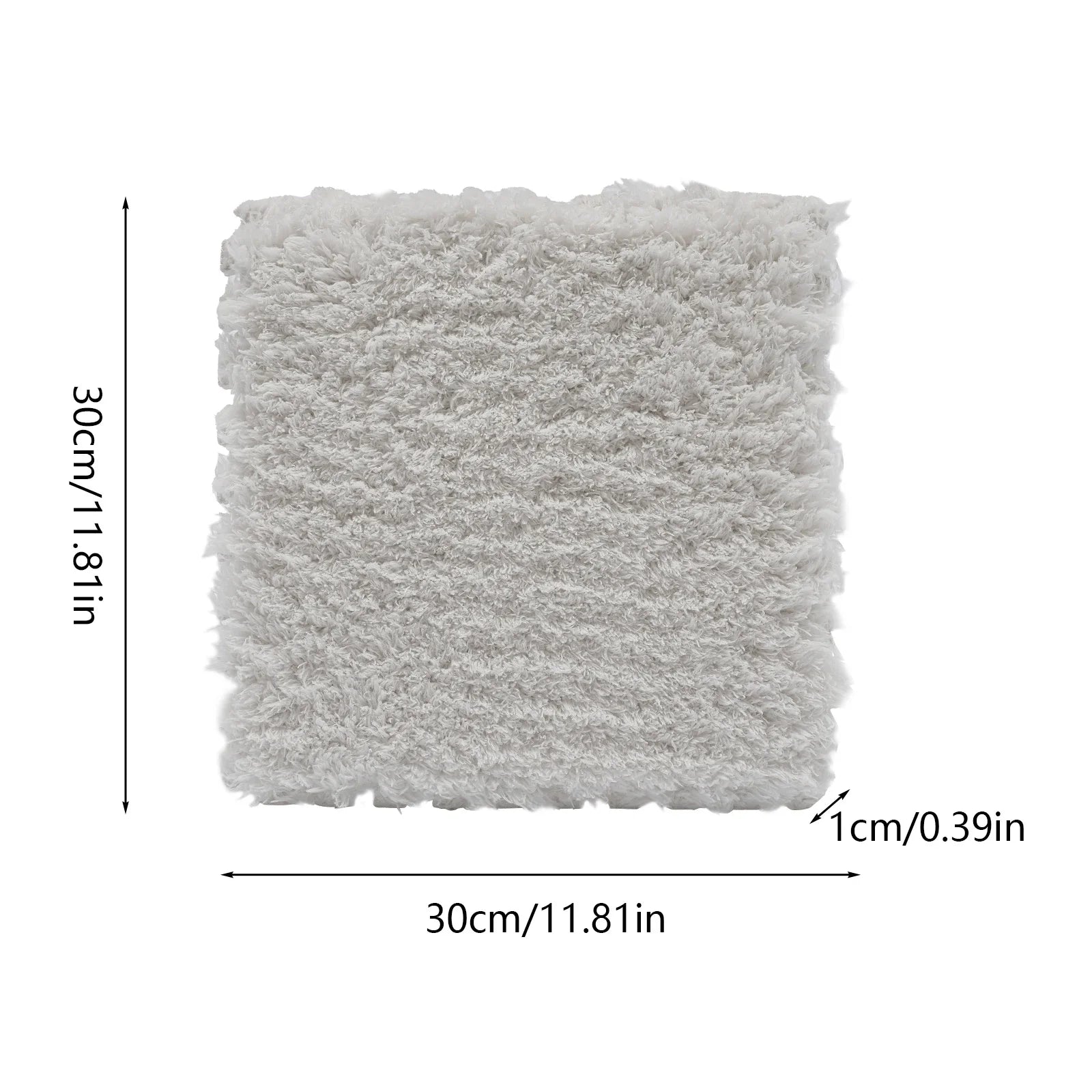 Gray and White Rug Squares