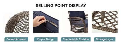 Hoomic 3 Piece Patio Furniture Set