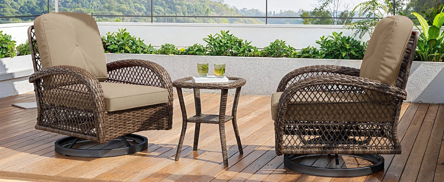 Hoomic 3 Piece Patio Furniture Set