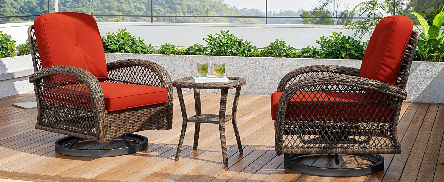 Hoomic 3 Piece Patio Furniture Set